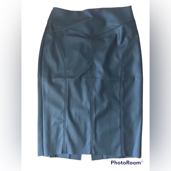 BNWT Express Faux Leather Pencil Skirt, Size S. - Picture 2 of 8